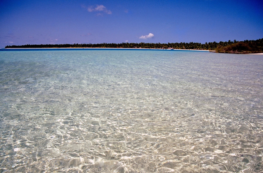 Clear water off Bangaram Island, Lakshadweep Islands