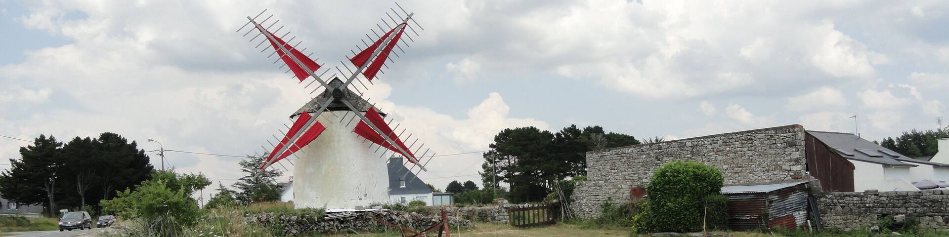 Moulin du Narbon à Erdeven (Bretagne, Morbihan, France)
