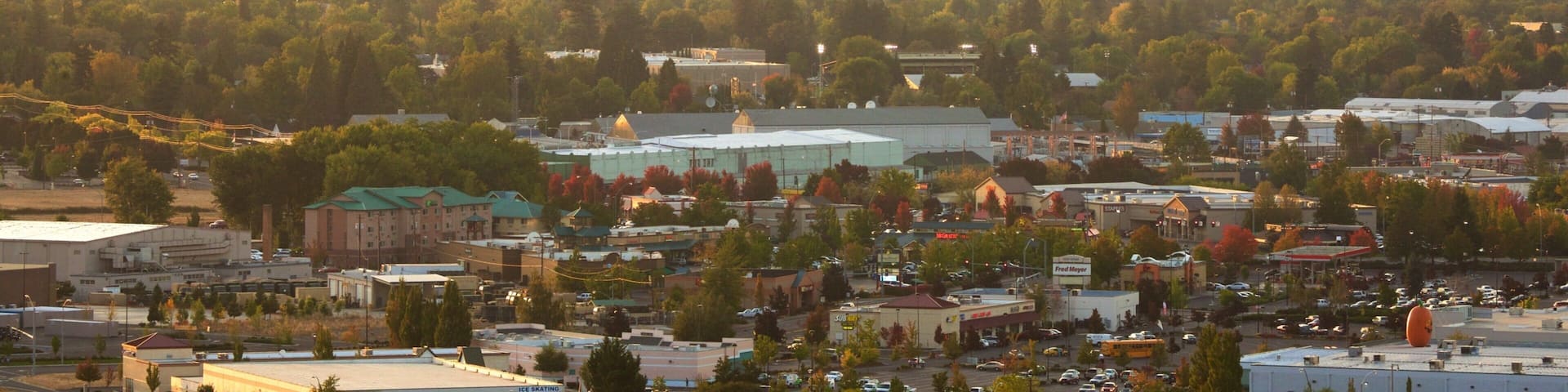 Medford featuring a small town or village and landscape views