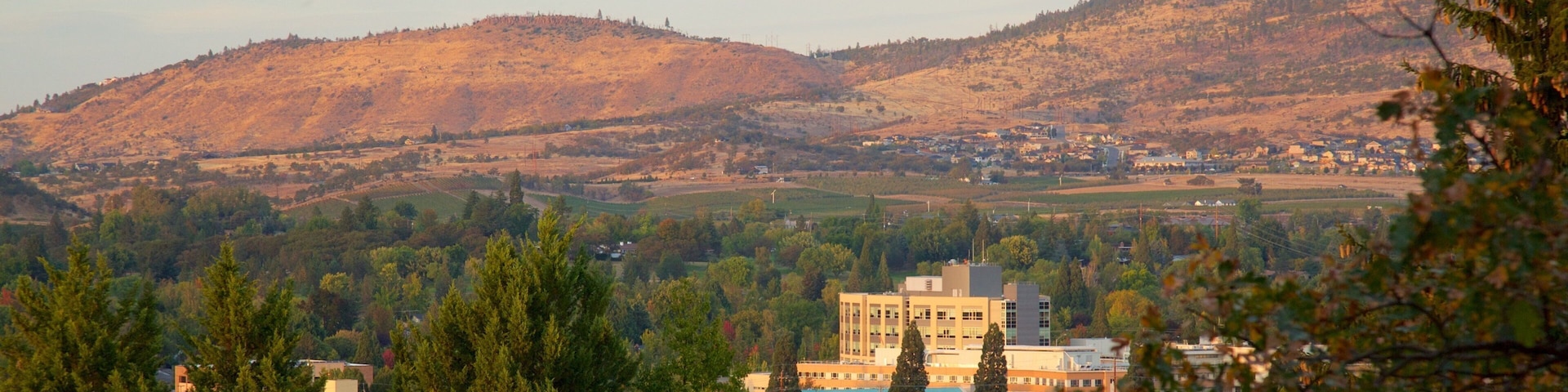 Medford which includes mountains and a small town or village