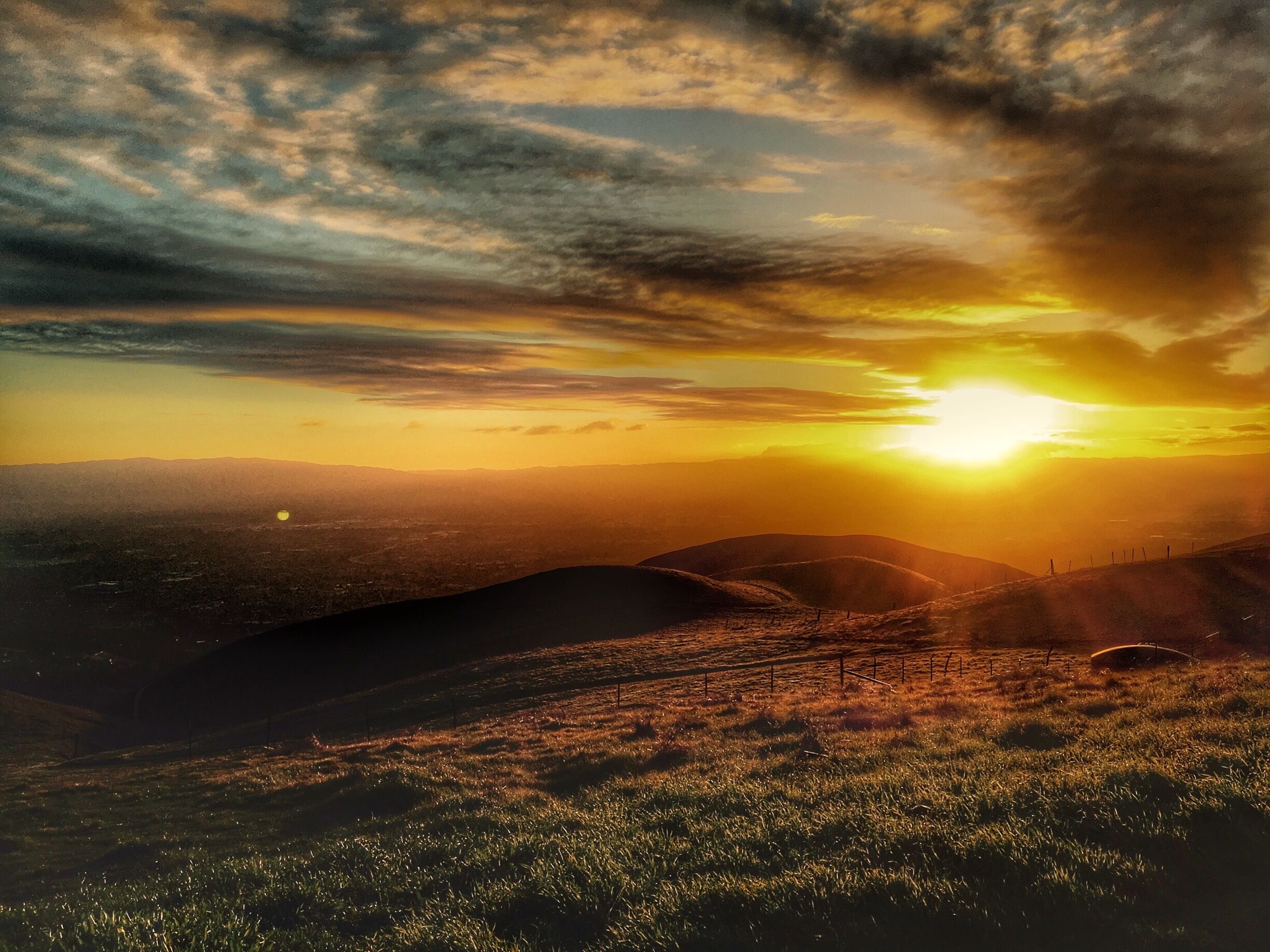 The last sunset of 2016 at Sierra Vista OSP