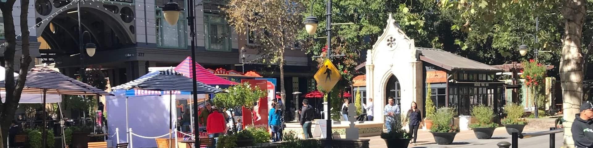 This is a great place across from the mall where you could eat at a diverse set of restaurants!