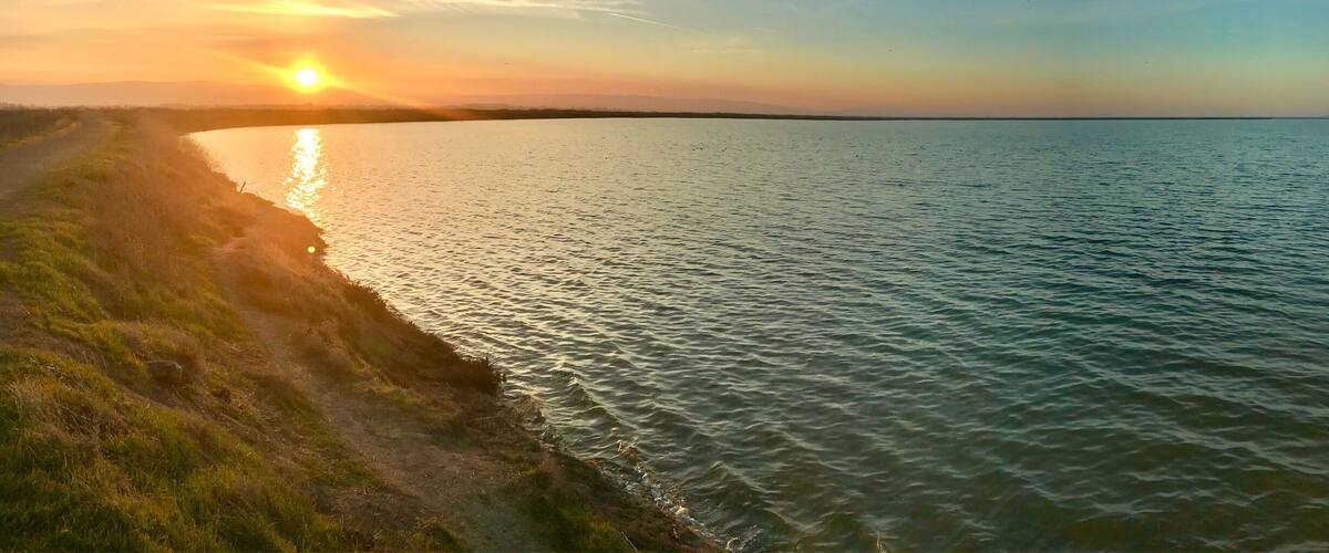 Beautiful winter sunset.