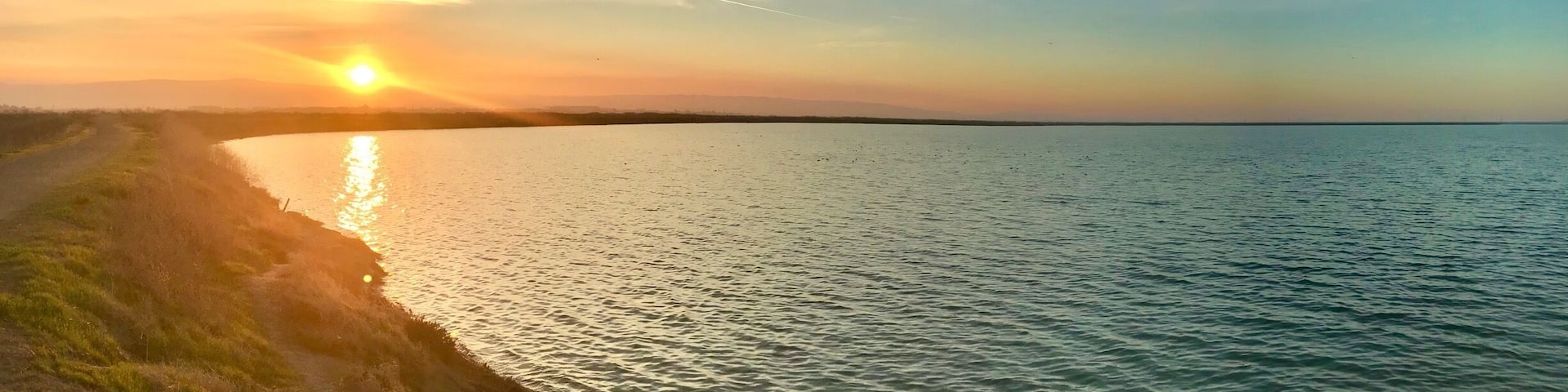 Beautiful winter sunset.