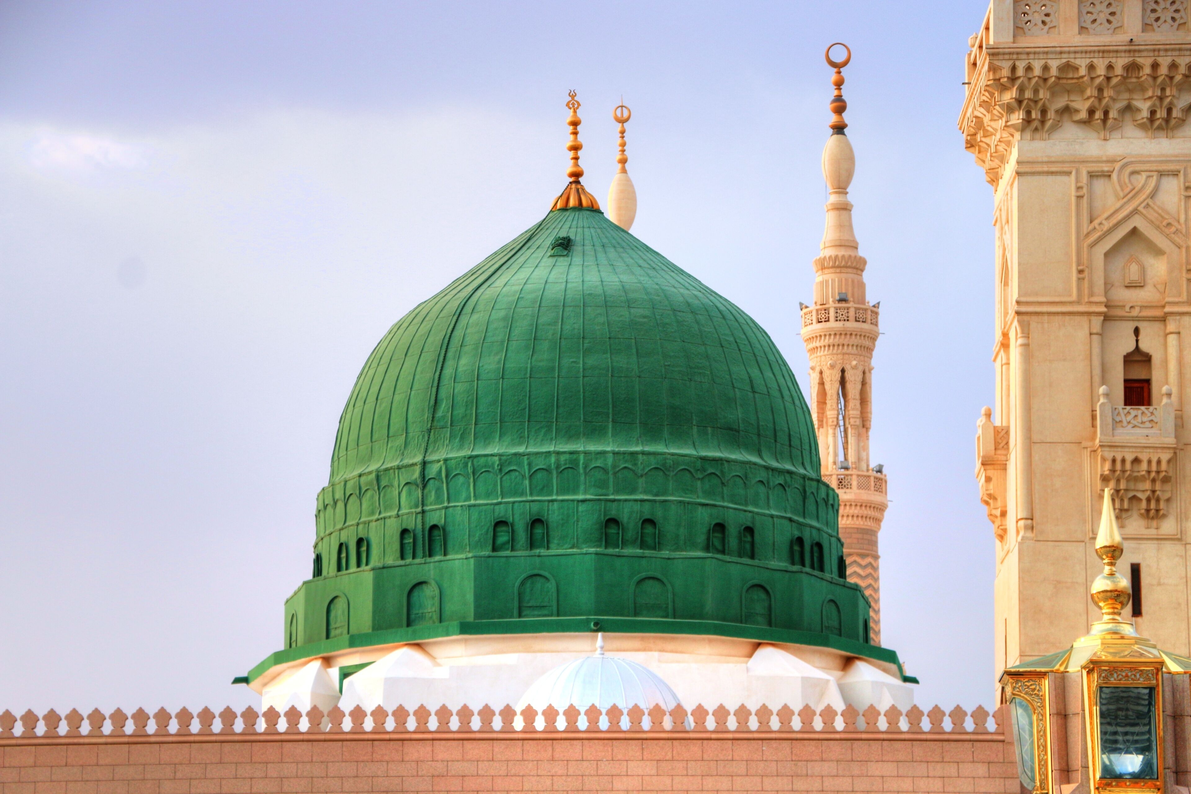 Medina/Saudi Arabia - May 30, 2015: Prophet Mohammed Mosque, Al Masjid an Nabawi - Medina - Saudi Arabia