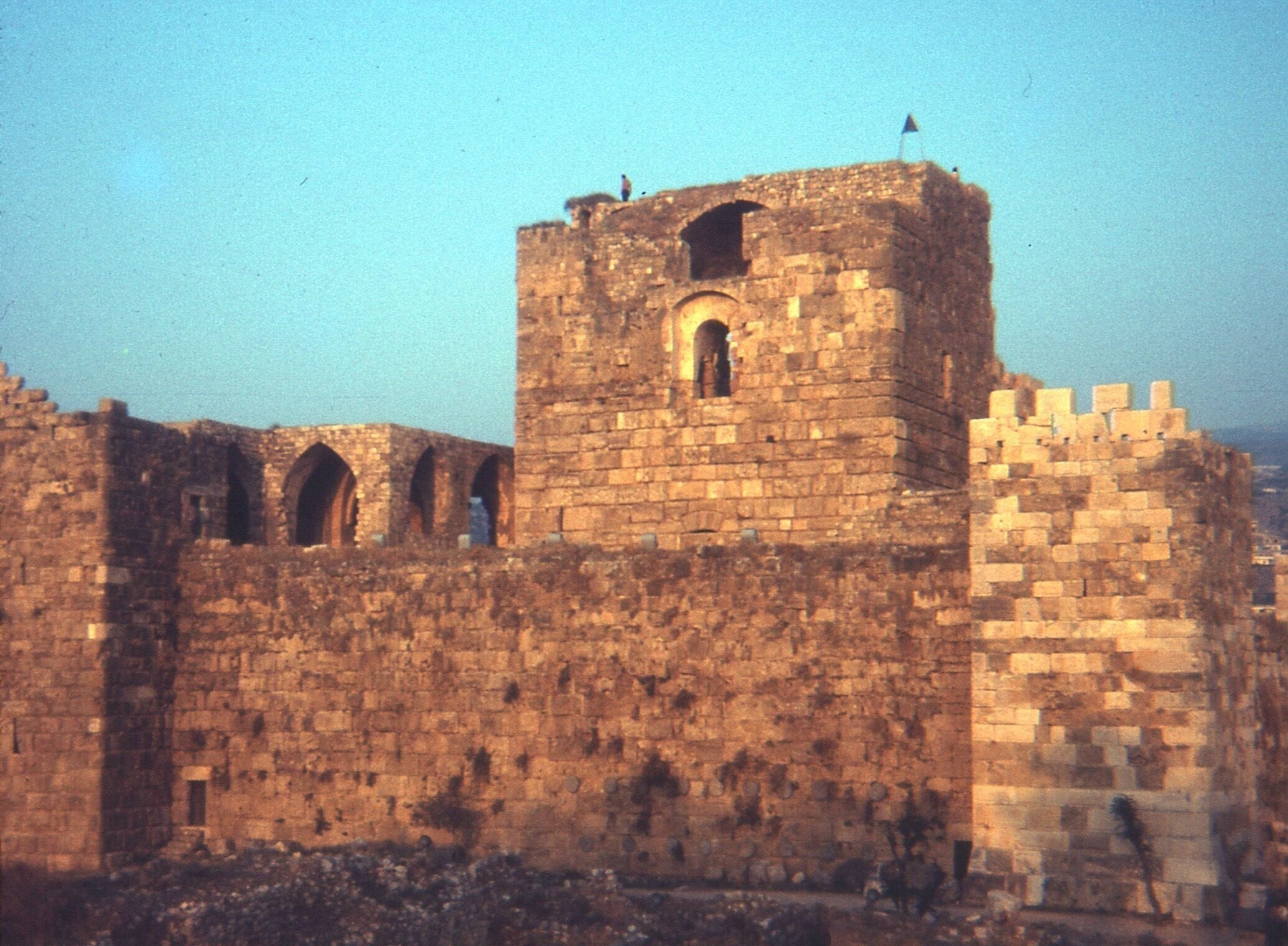 Probably my last of those 1970 photo's. After 46 years of being stuck in a closet, and then converting to a digital format, it just loses too much quality. This one of the Crusader Castle in Byblos, Lebanon actually looks a little better than the one in Athens, Greece.