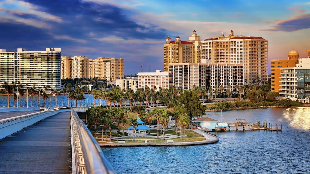 Downtown Sarasota from Ringling Bridge