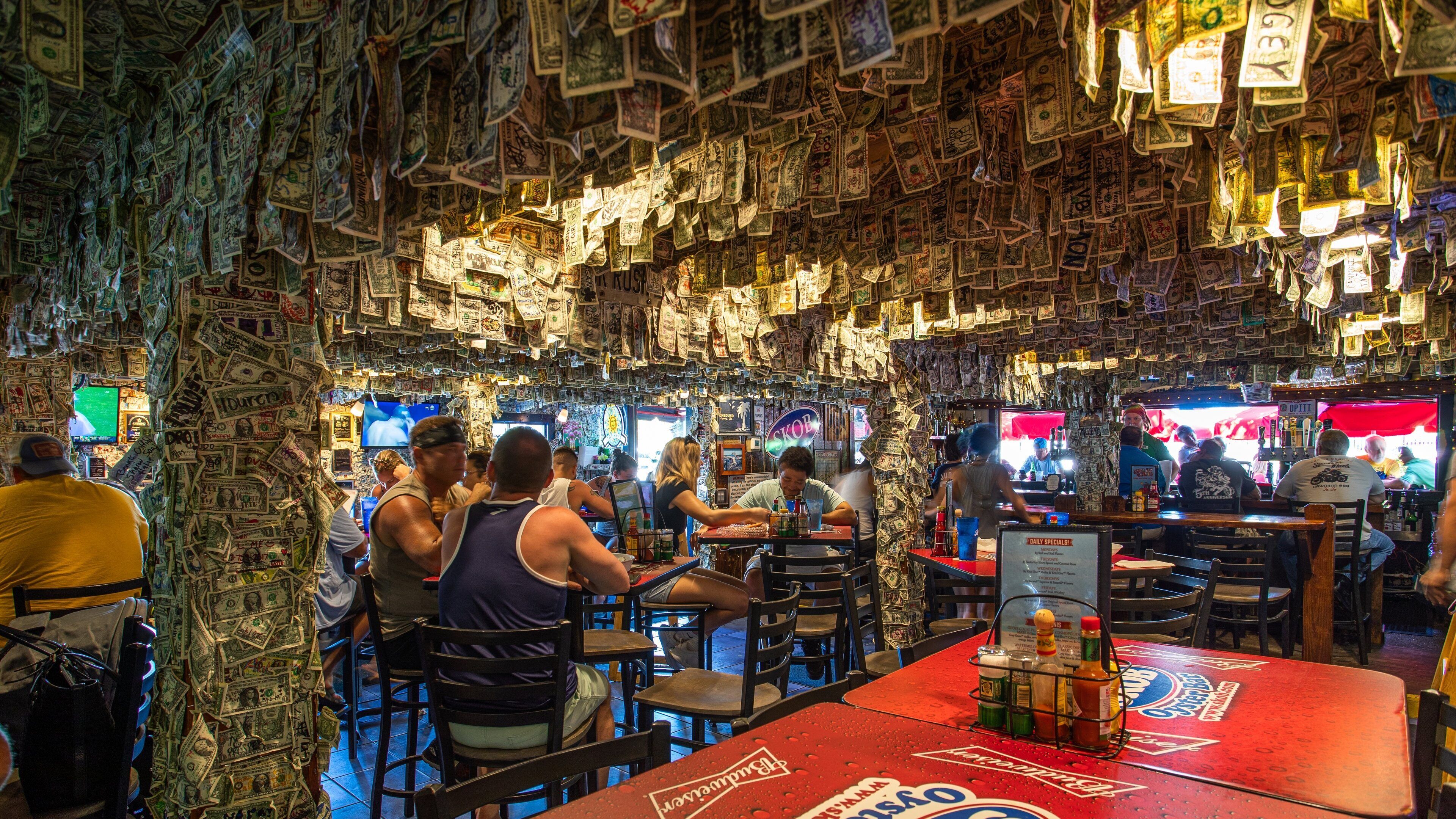 Siesta Key featuring a bar and interior views