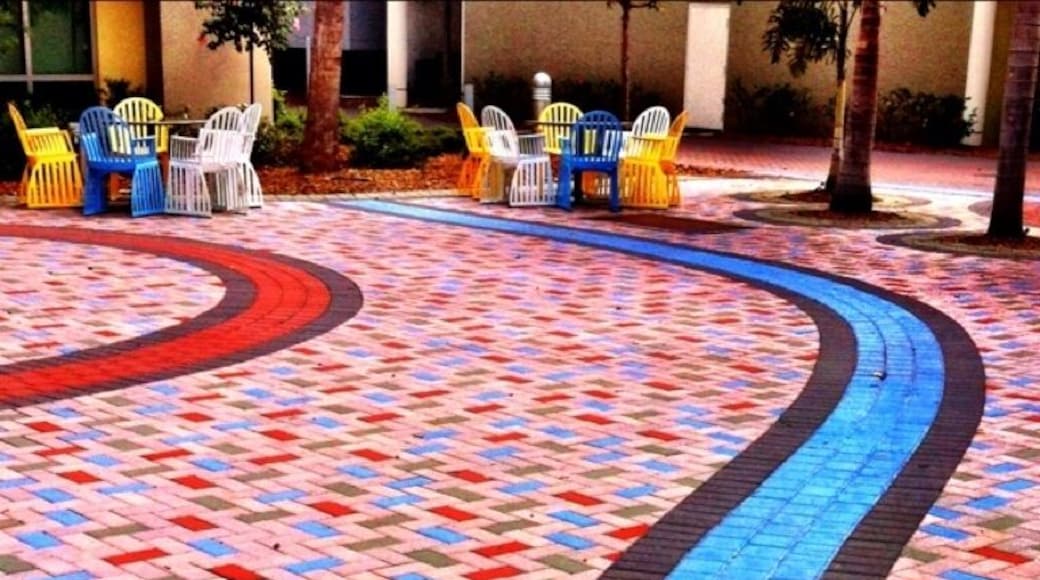 Nice pathway in front of Goldstein Hall. This IS an art school so you will always see a continuously changing landscape of public art displayed around campus.
#localgem