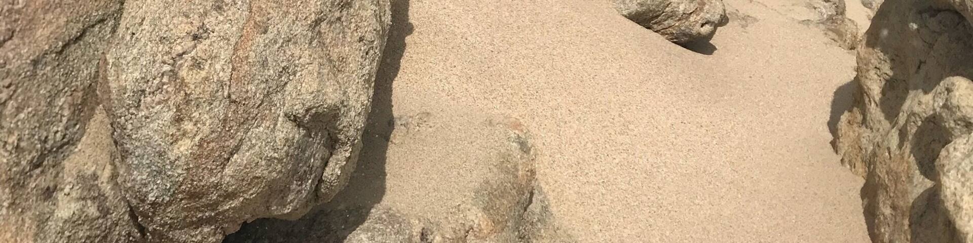 Natural heart in rock face on the wildcoast of South Africa