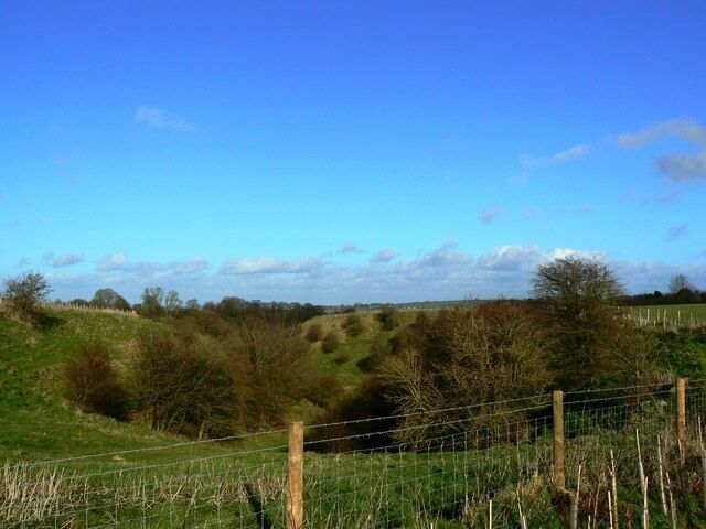 Unnamed, small combe, near Chiseldon, Swindon Quite possibly this small combe dates from the last Ice Age.
