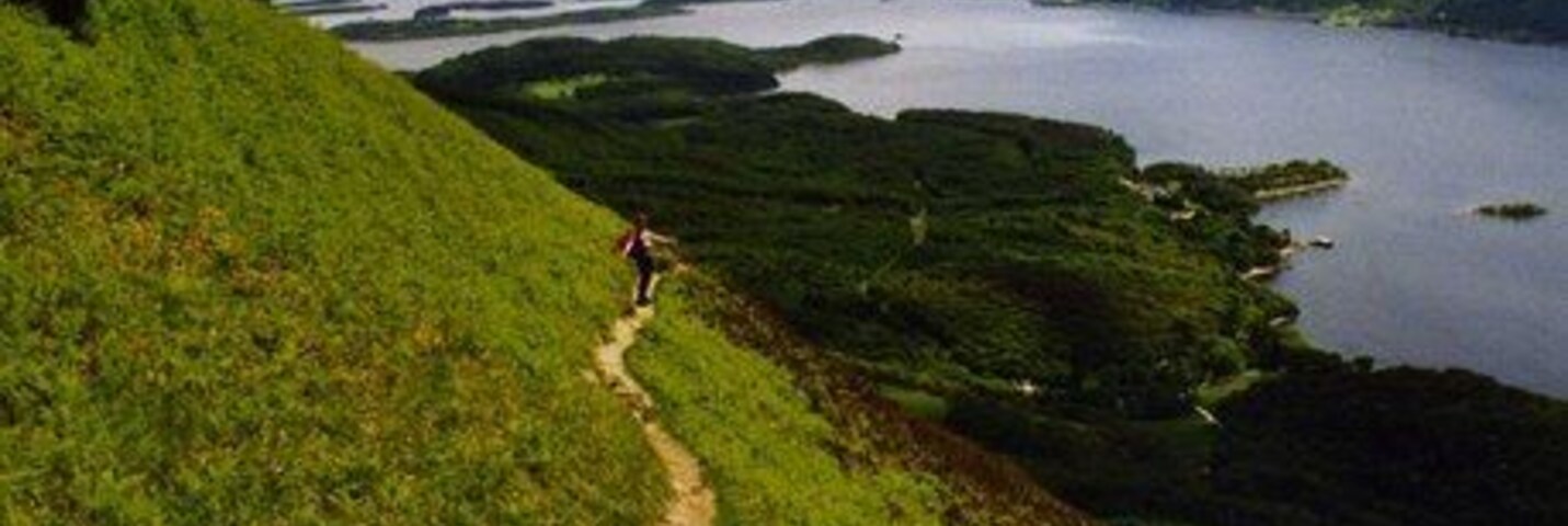 Trail View from Ptarmigan Ridge trail down Loch Lomond. One of the must do walks in this area.