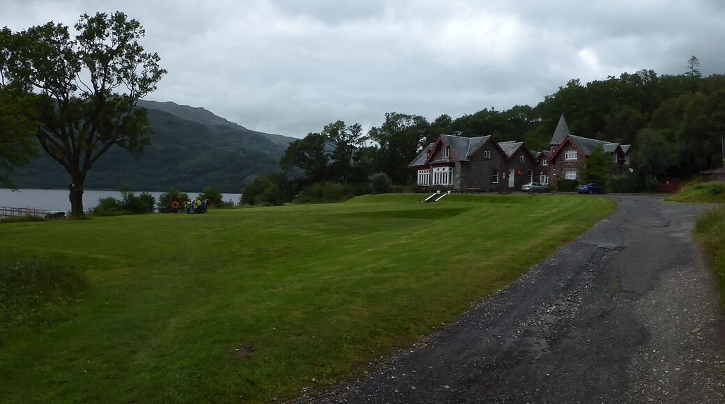 West Highland Way near Inversnaid. On the picture is a hostel.