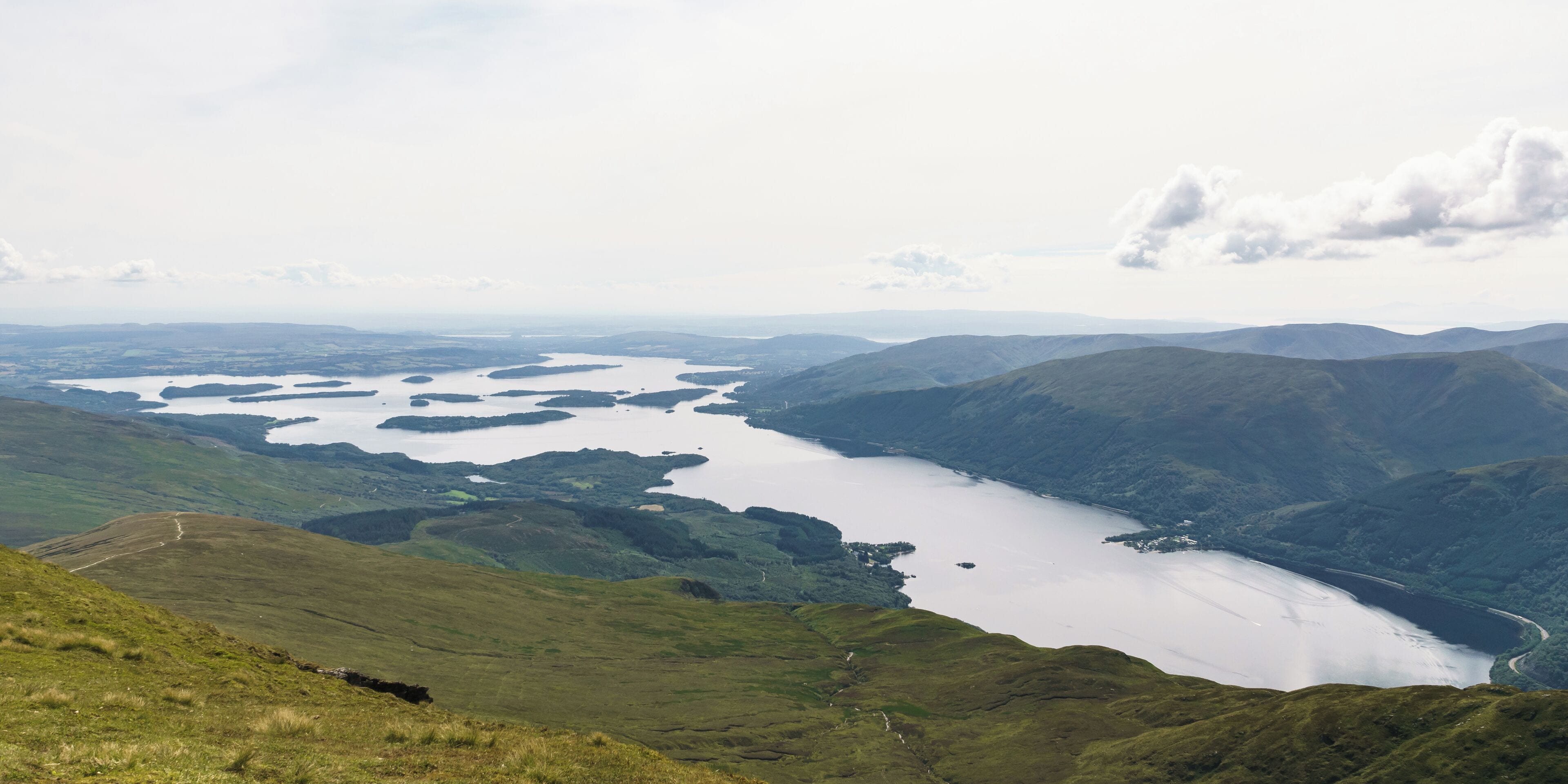 Loch Lomond, looking south from Ben Lomond summit.