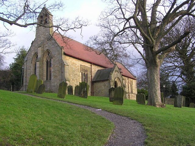 Parish church of SS Philip and James Church, Witton-le-Wear, County Durham, seen from the southwest