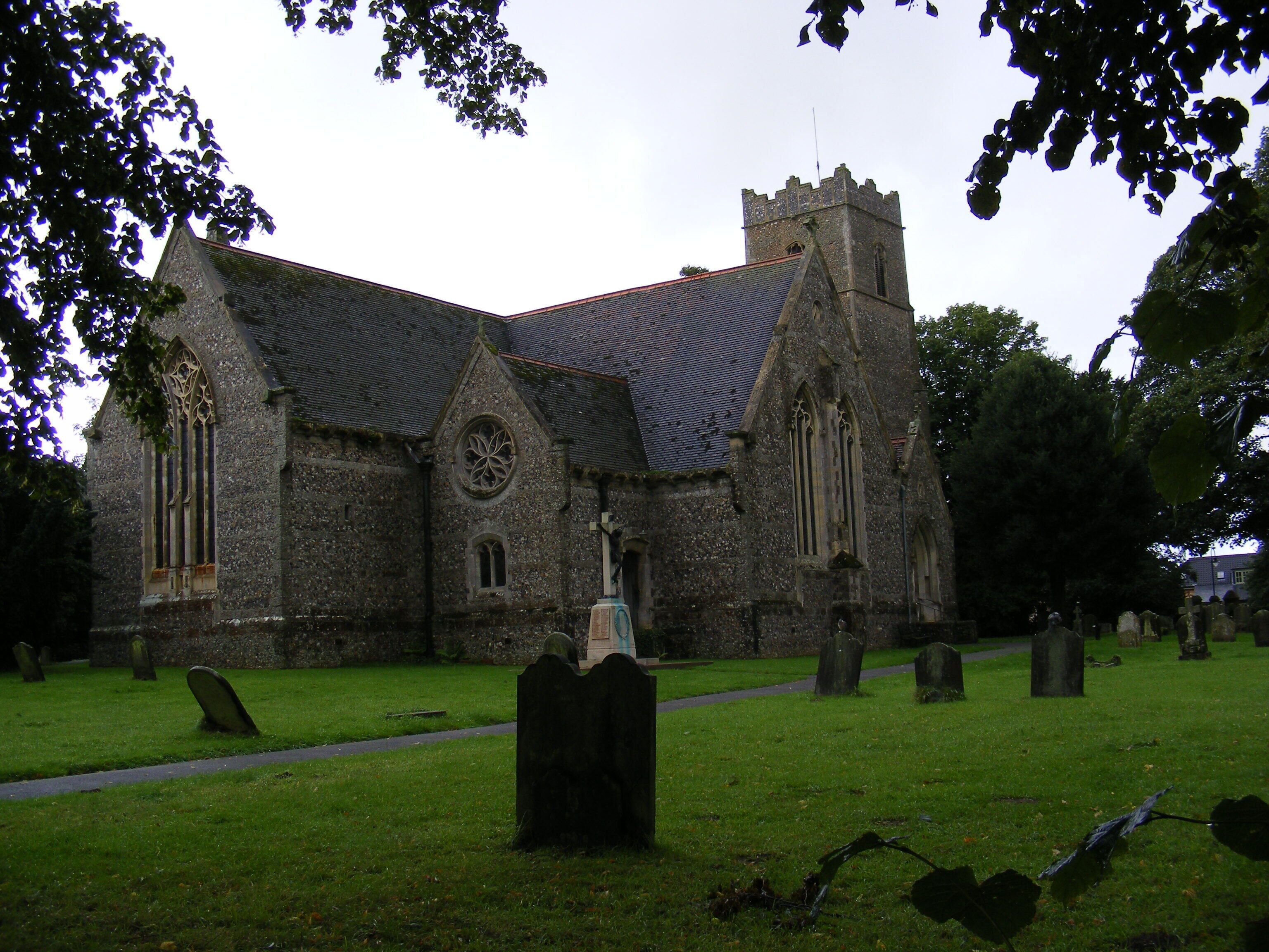 St Margaret's parish church, Leiston, Suffolk, seen from the northeast
