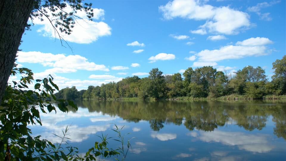 Fox River, Silver Springs State Park, Yorkville, Illinois USA