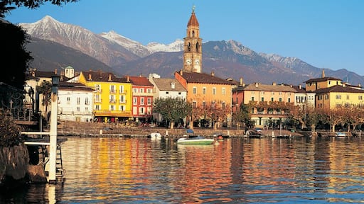 Harbour Town of Ascona in Ticino, Switzerland