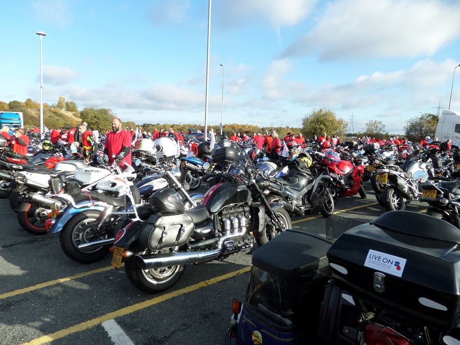 The Ring of Red charity motorcycle ride round the M25.
