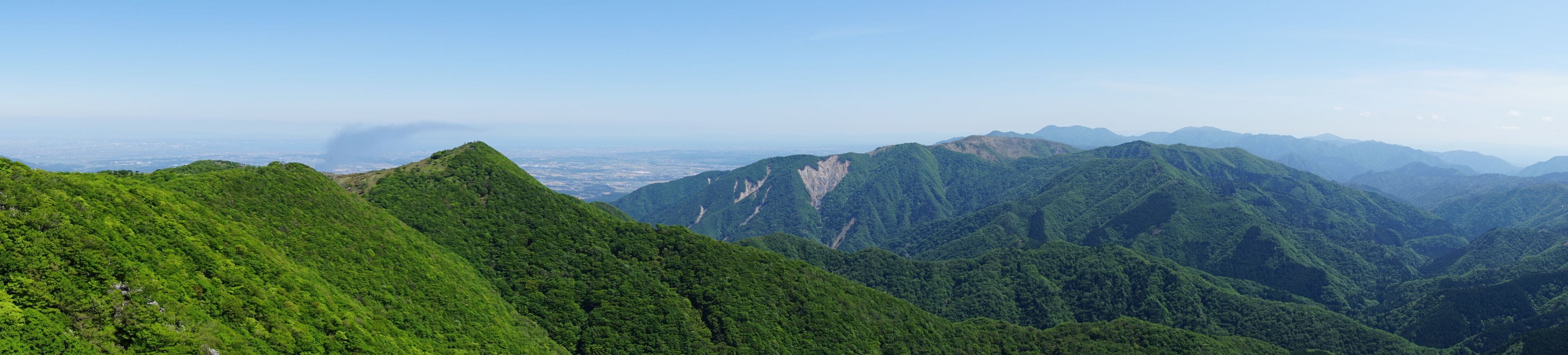 Lush Green Summits of the Suzuka Mountain Range in Summer, Mie, Japan