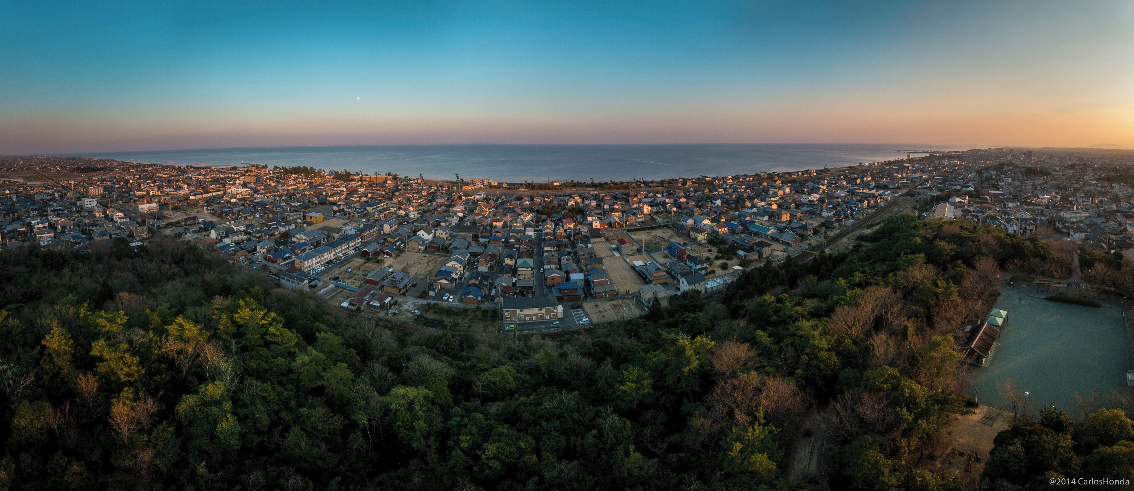 Suzuka, 海のみえる岸岡山緑地, Kishioka-yama (Mirante)