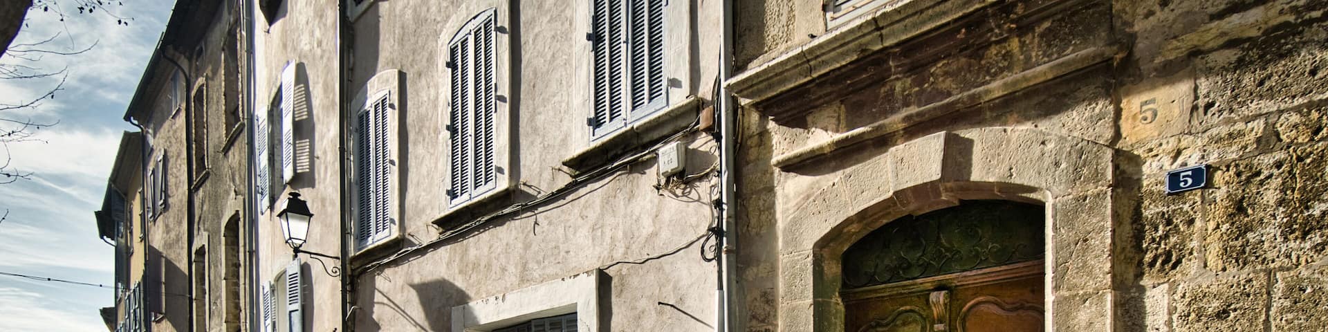 Aups town (Gorges du Verdon) in the Provence-Alpes-Côte d'Azur region, France