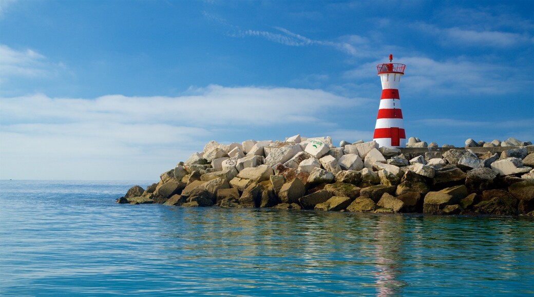 Peniche which includes rugged coastline, general coastal views and a lighthouse