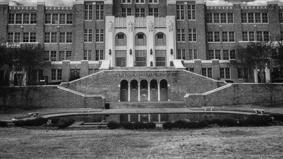 Little Rock's Central High School is recognized for the role it played in the desegregation of the public school system in the United States. The nine African-American students'