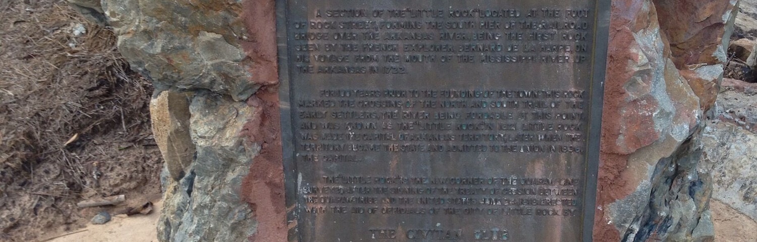 The actual "little rock" In Little Rock, Arkansas. Better known as "La Petite Roche"