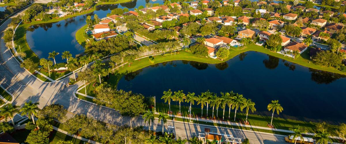 Upscale homes in Weston Florida USA