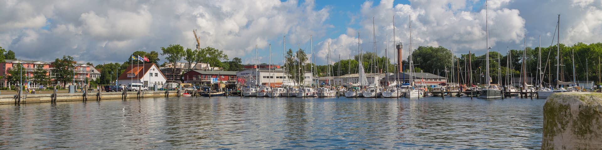 Lauterbach harbour at Lauterbach, district of Putbus, Landkreis Vorpommern-Rügen, Mecklenburg-Vorpommern, Germany.