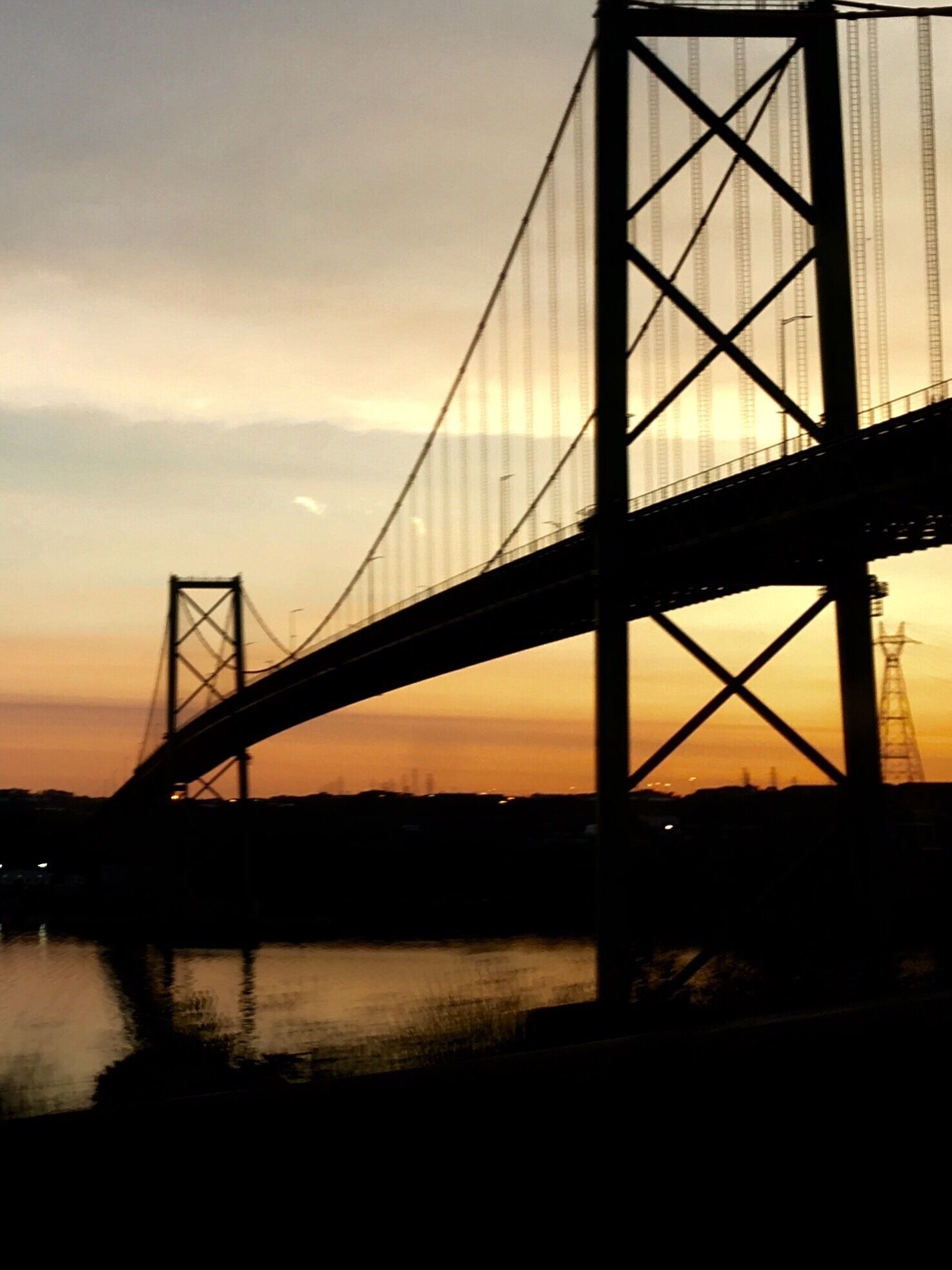 Early morning sunrise over the MacDonald bridge in Halifax.  