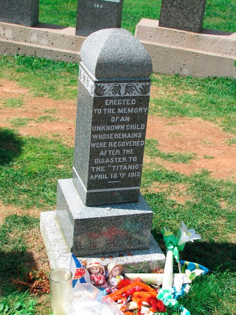 This picture was taken in 2006 before the remains of the unknown child were identified.  In 2011, Scientists were able to do DNA testing on the remains to idnetify him.  Previously, DNA testing in 2011 had misidentified him.  