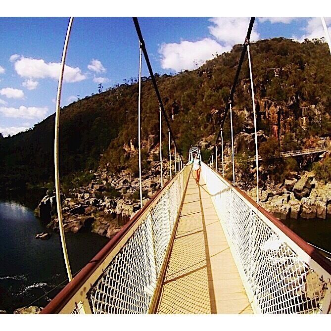 The Cataract Gorge is in Launceston, Tasmania, Australia.