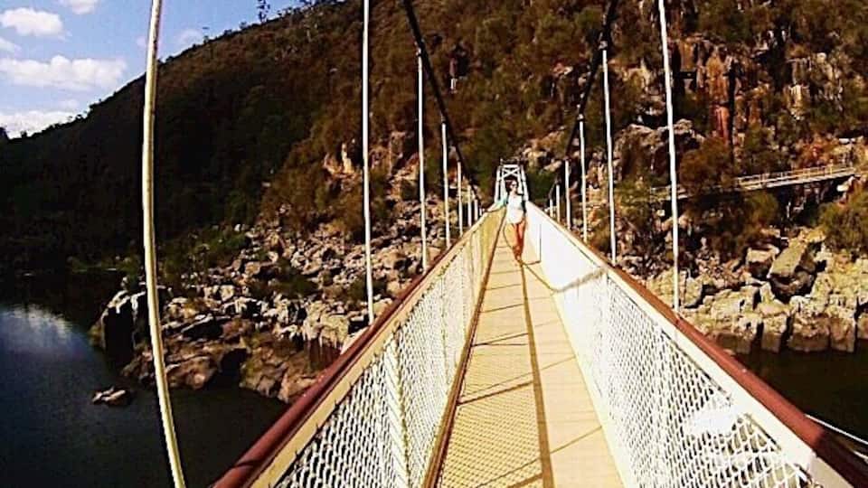 The Cataract Gorge is in Launceston, Tasmania, Australia.