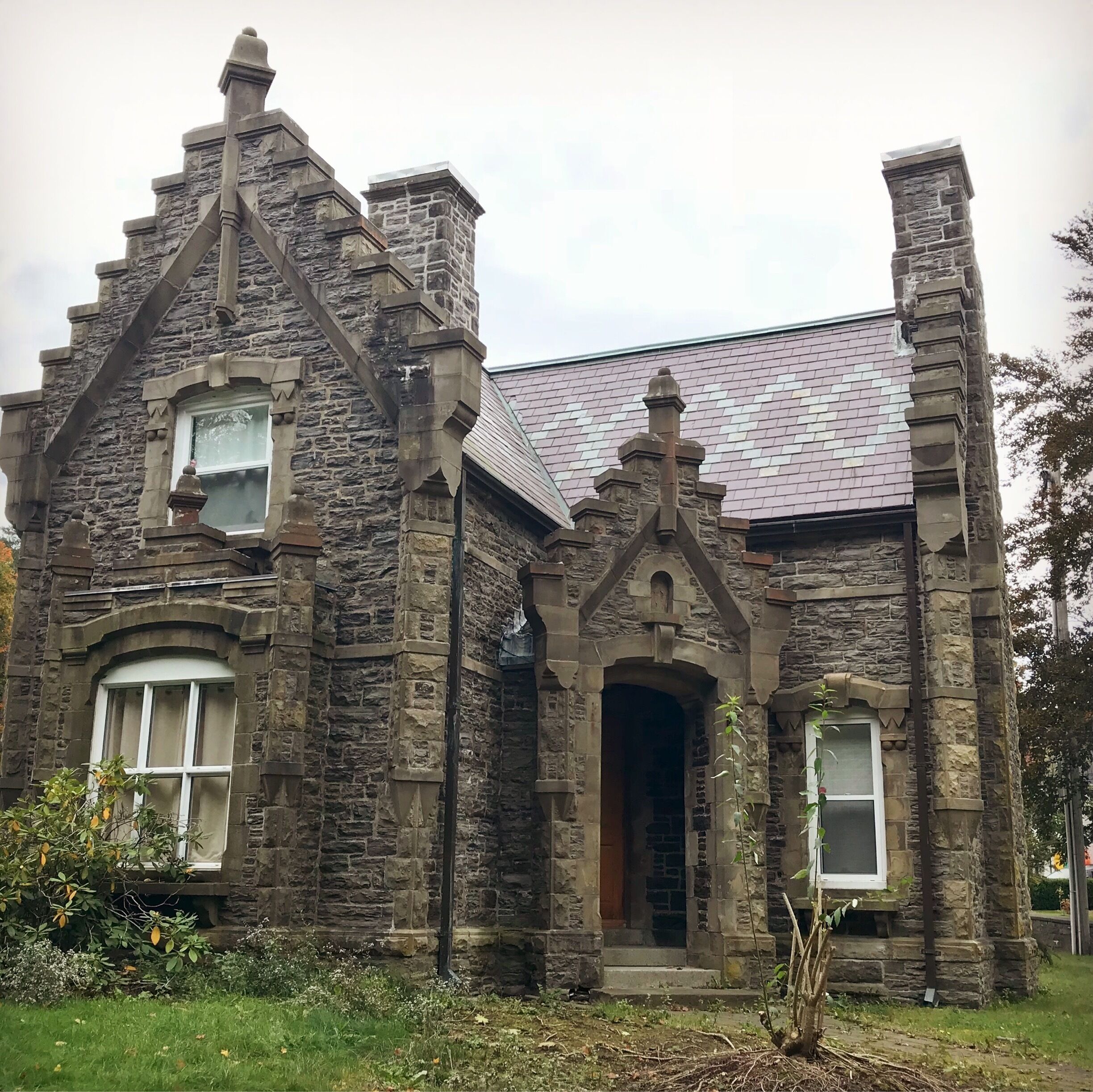 Beautiful stone gate house in point pleasant park. #tourism #halifax
