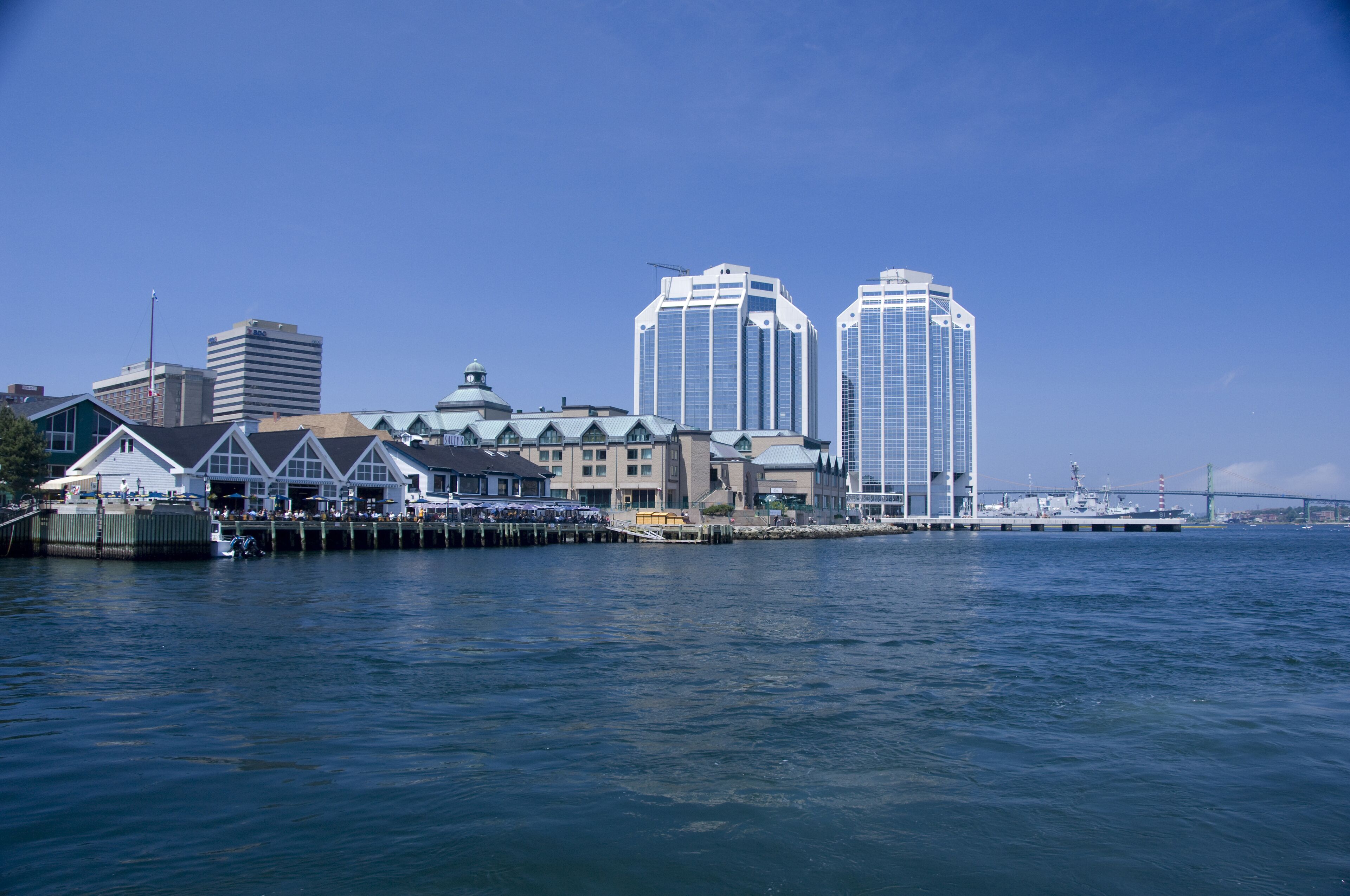 Canada, Nova Scotia, Halifax. City views of Halifax from the water.