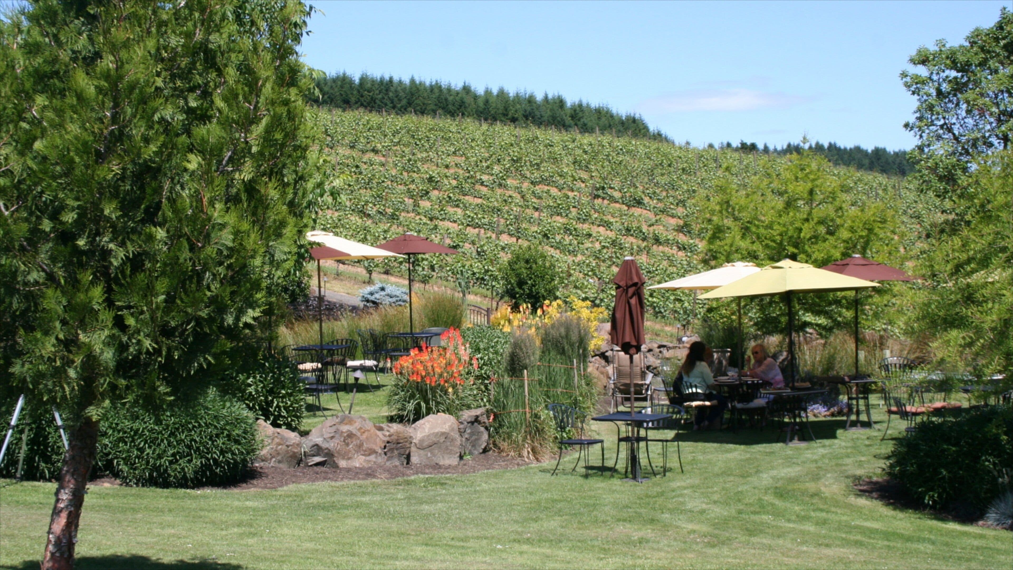 Eugene featuring a garden, farmland and outdoor eating