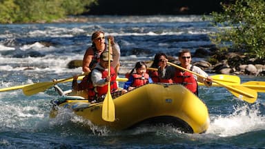 Eugene which includes rapids and rafting as well as a small group of people