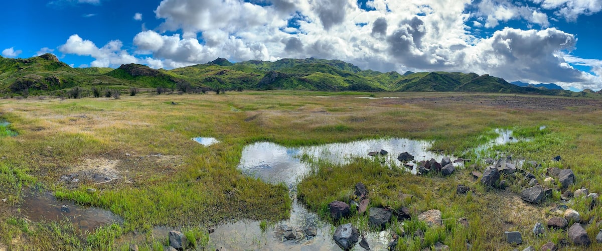 Panorama of Triunfo Canyon in Spring, Thousand Oaks, Ventura County