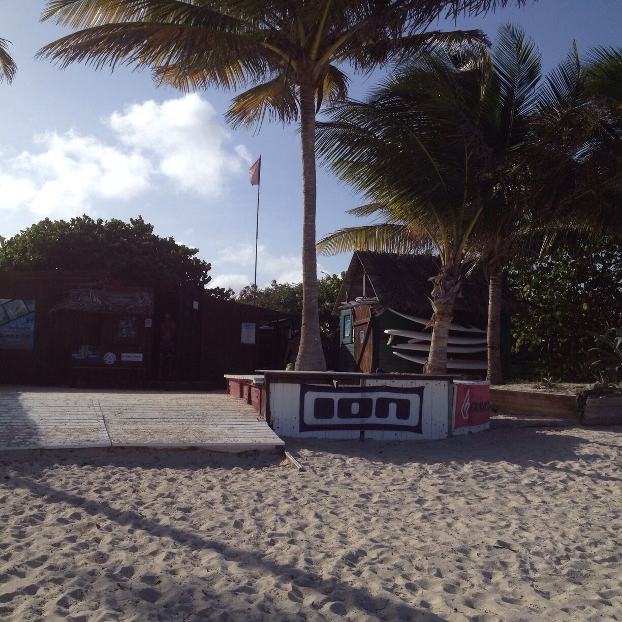 Windsurfing and surf lessons. The surf instructor was great and waves were perfect for beginner and intermediates. 