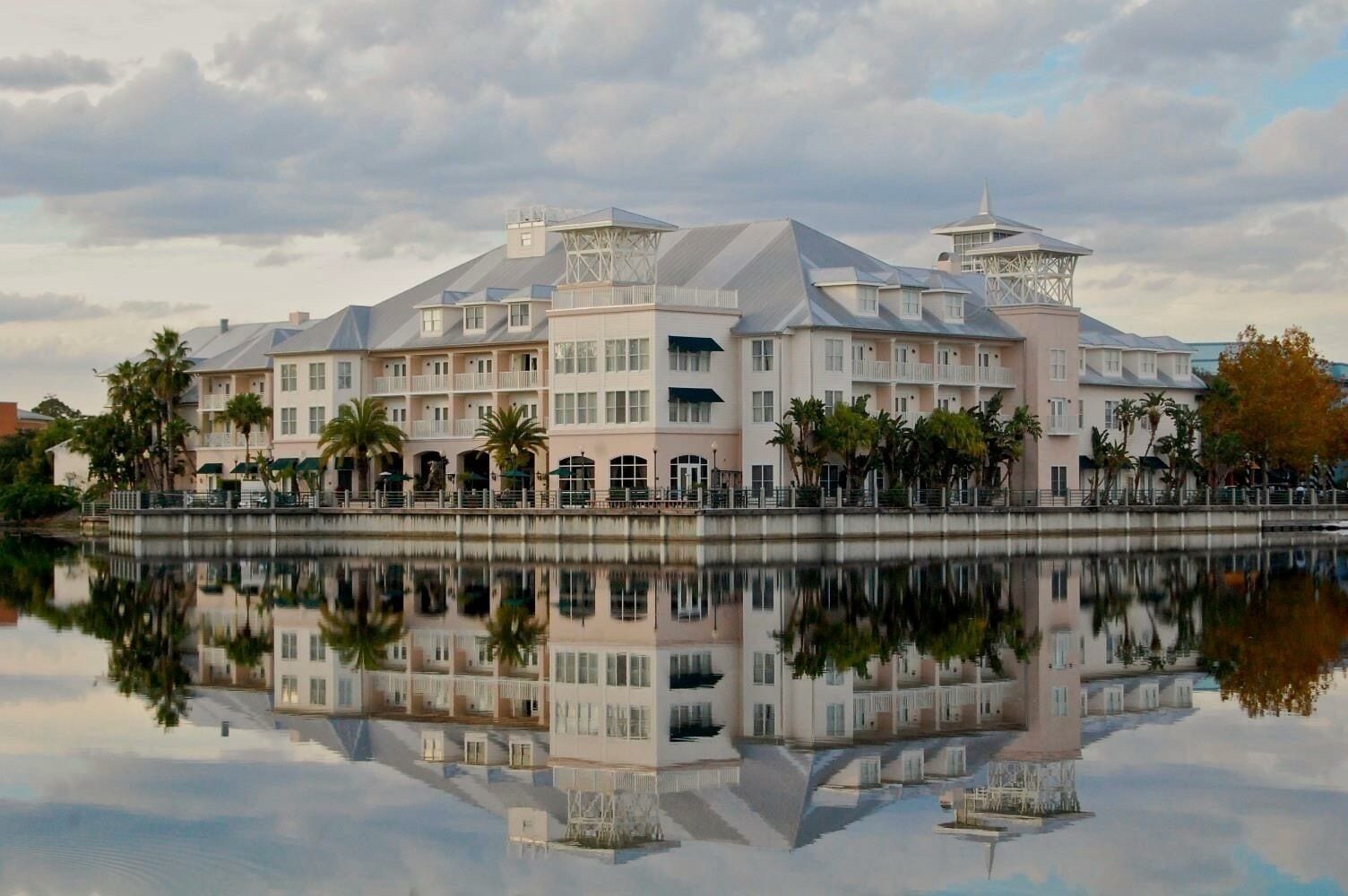 #LoveMyTown 
Celebration, FL. The town Disney built, complete with adorably unique homes, white picket fences, and the town center. 
I love that Celebration has small town charm, but is close to the major Orlando attractions.  