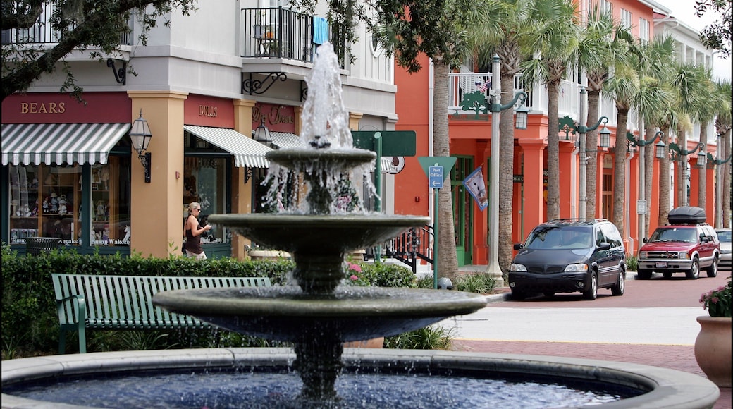 Celebration das einen Springbrunnen, Straßenszenen und Stadt