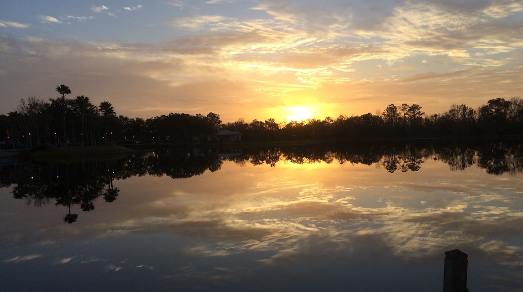 Sunrise on the lake this morning