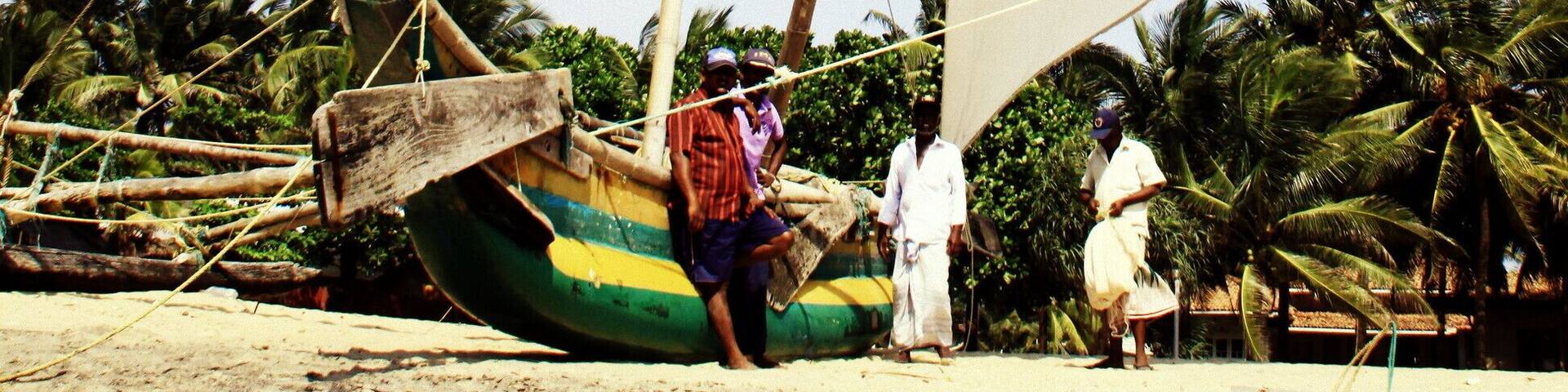 These old boats blowing sails in the wind at negombo beach are meditation material for your eyes...
