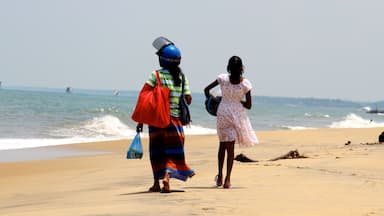 People walking on Negombo Beach, Sri Lanka, South-East Asia