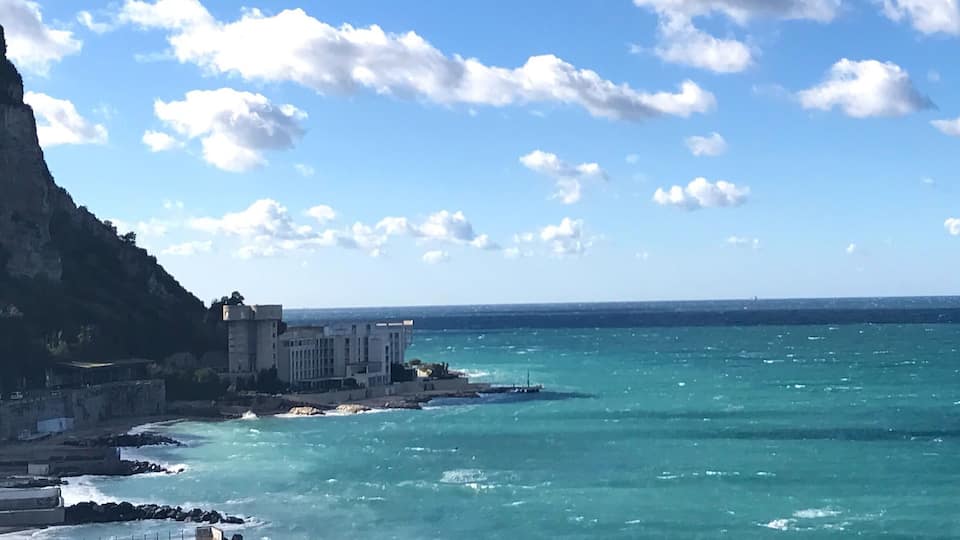 Sorrento coast on a winter Sunday
