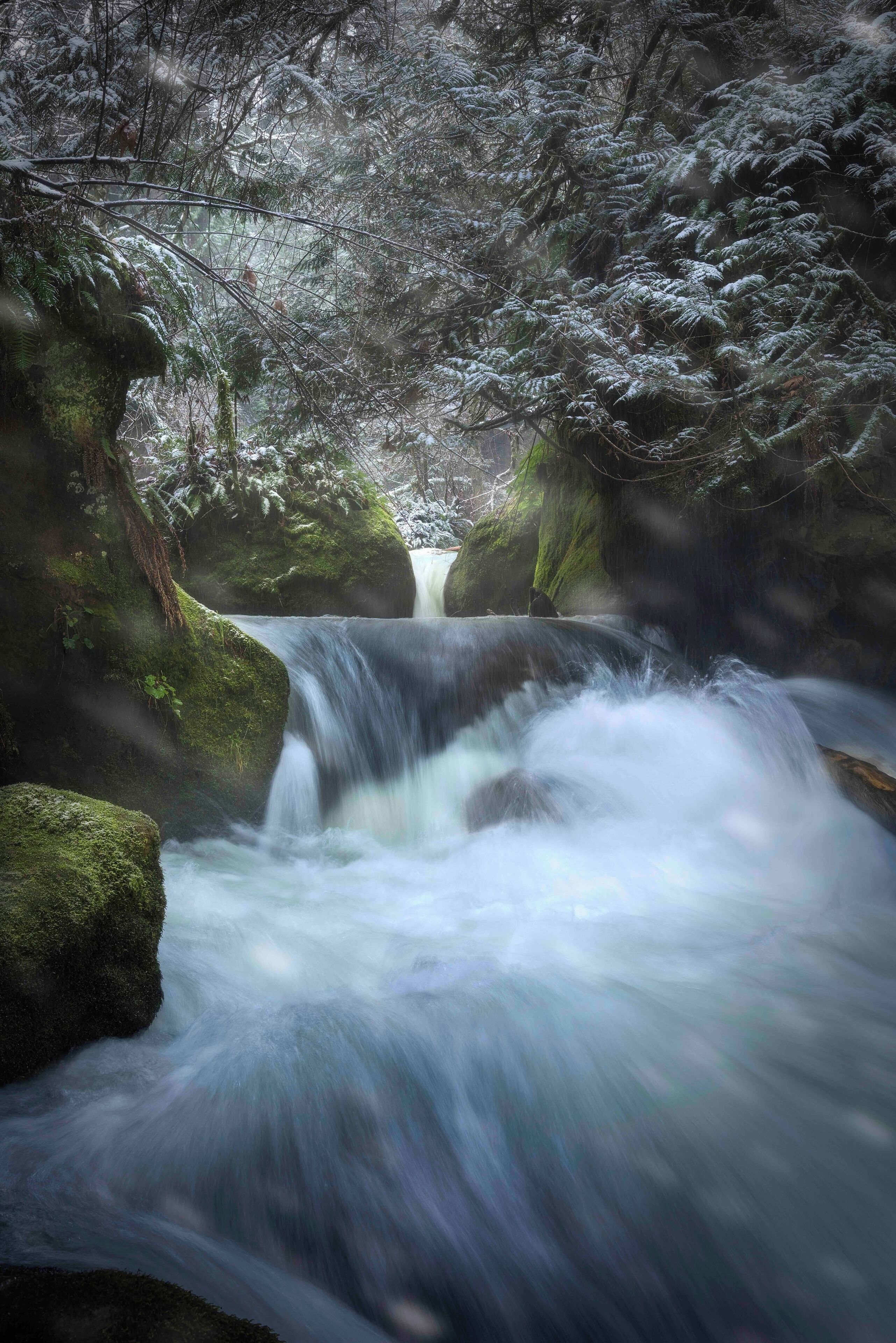 First snow of the year, great place to go for waterfalls! #Perspectives