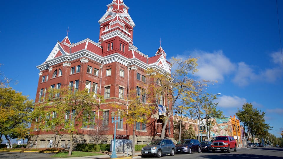 Bellingham which includes street scenes and heritage architecture