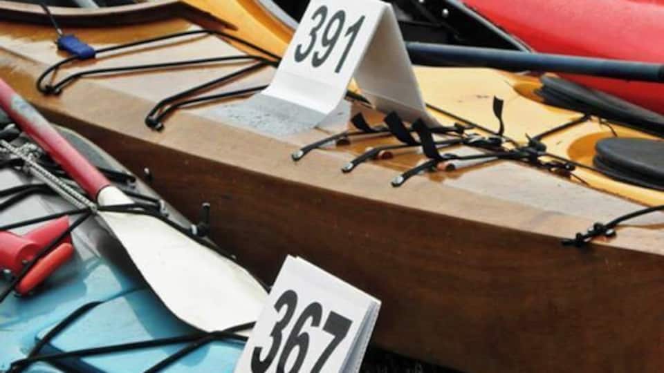 Ski to Sea Race finish line. Teams of 8 switch off team members and each do a section of a county-wide race. Cross Country Skiing, Downhill Skiing/Snowboarding, Running, Road Biking, Canoeing, Mountain Biking, then finishing off with Sea Kayaking.